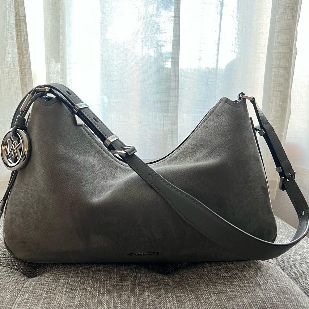 Michael Kors Nolita Medium Nubuck Shoulder Bag
